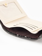 Кошелёк женский на кнопке, 10.5×2.5×8.5 см, чёрный/белый - Фото 4