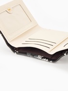 Кошелёк женский на кнопке, 10.5×2.5×8.5 см, с цветочным принтом, чёрный/белый - Фото 4