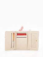 Кошелёк женский на кнопке, 10.5×2.5×8.5 см, с растительным принтом, белый/зелёный - Фото 3