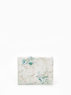 Кошелёк женский на кнопке, 10.5×2.5×8.5 см, с растительным принтом, белый/зелёный - Фото 7