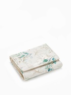 Кошелёк женский на кнопке, 10.5×2.5×8.5 см, с растительным принтом, белый/зелёный - Фото 5