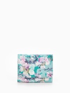 Кошелёк женский на кнопке, 10.5×2.5×8.5 см, с цветочным принтом, бирюзовый - Фото 6