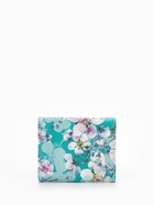 Кошелёк женский на кнопке, 10.5×2.5×8.5 см, с цветочным принтом, бирюзовый - Фото 7