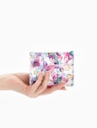 Кошелёк женский на кнопке, 10.5×2.5×8.5 см, с цветочным принтом, разноцветный - Фото 2