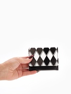 Кошелёк женский на кнопке, 10.5×2.5×8.5 см, с принтом, чёрный/белый - Фото 2