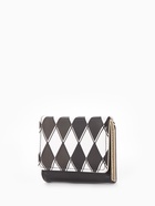 Кошелёк женский на кнопке, 10.5×2.5×8.5 см, с принтом, чёрный/белый - Фото 8