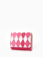 Кошелёк женский на кнопке, 10.5×2.5×8.5 см, с принтом, розовый/белый - Фото 8