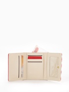 Кошелёк женский на кнопке, 10.5×2.5×8.5 см, с принтом, красный/белый - Фото 3