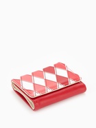Кошелёк женский на кнопке, 10.5×2.5×8.5 см, с принтом, красный/белый - Фото 5