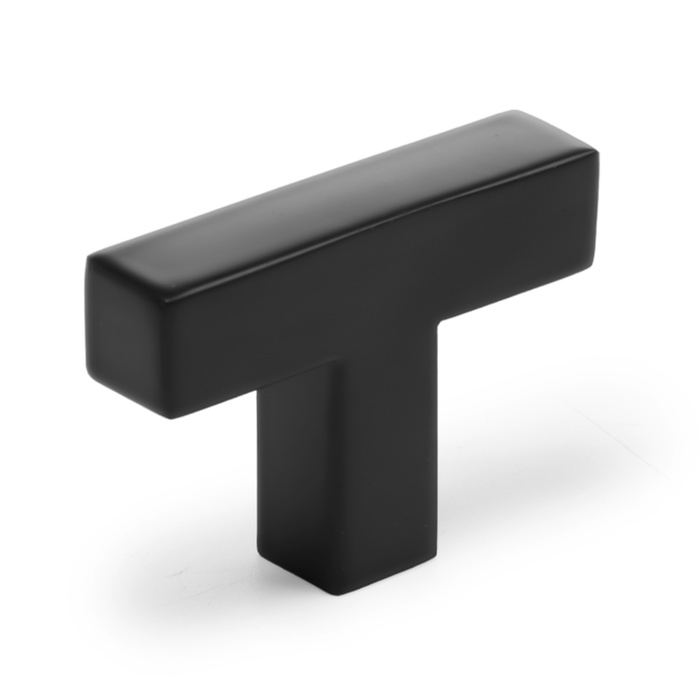 Ручка-кнопка CAPPIO SQUARE RSC008, нержавеющая сталь, цвет черный - Фото 1