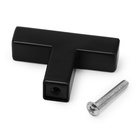 Ручка-кнопка CAPPIO SQUARE RSC008, нержавеющая сталь, цвет черный - Фото 5