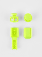 Набор для шнурков, d=5 мм, фиксатор и наконечник, 2 пары, салатовый (комплект 10 шт) - фото 53192697