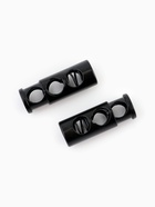 Фиксатор для шнура, двойной, d=5 мм, 9×25 мм, 5 шт., чёрный - Фото 2