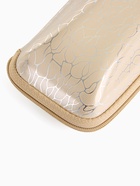 Футляр для очков на молнии, с серебристым принтом, размер 16×6×7 см, бежевый - Фото 3