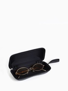 Футляр для очков на молнии, с серебристым принтом, размер 16×6×7 см, чёрный - Фото 2