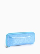 Футляр для очков на молнии, с серебристым принтом, размер 16×6×7 см, голубой - Фото 5