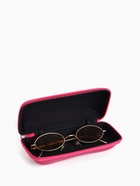 Футляр для очков на молнии, длина 16 см, розовый - Фото 2