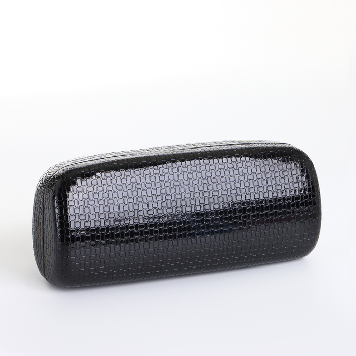 Футляр для очков на хлопушке, однотонный, размер 15×6×3.5 см, чёрный - Фото 1