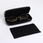 Футляр для очков на хлопушке, однотонный, размер 15×6×3.5 см, чёрный - Фото 3