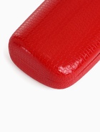 Футляр для очков на хлопушке, однотонный, размер 15×6×3.5 см, красный - Фото 3