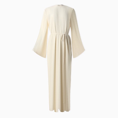 Платье женское MIST Classic collection, макси, размер 48-50, бежевое