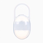 Соска - пустышка силиконовая классическая M&B, от 0 мес., 2 шт., в футляре - фото 27117255