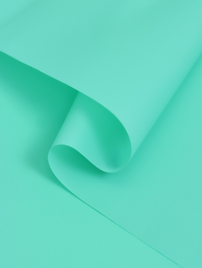 Пленка для цветов матовая,«Тишью», 20 микрон, 57×57 см, тиффани - Фото 1