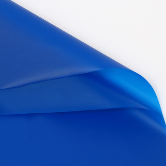 Пленка для цветов матовая,«Тишью», 20 микрон, 57×57 см, синий - Фото 1