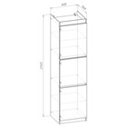 Шкаф – пенал «Оливия», 600×560×2240 мм, цвет крафт золотой - Фото 4