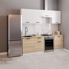 Кухня прямая «Варя», со столешницей, 2200×600 мм, цвет сонома/белый - Фото 1