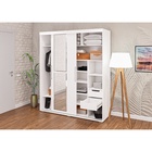 Шкаф-купе «Магнат», с зеркалом, 1800×600×2150 мм, цвет белый - Фото 4