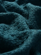 Плед «Этель» Waffle, 220×240 см, синий, 340 г/м² - Фото 5