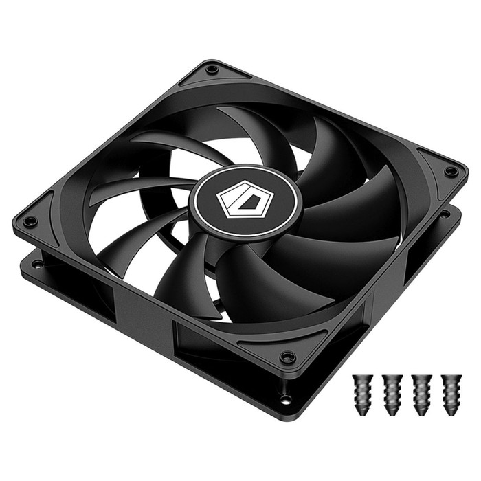 Вентилятор ID-Cooling FL-12025K 120x120mm черный 3-pin 21dB 145gr Ret - фото 51654136