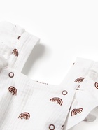 Комбинезон с рюшами Крошка Я Муслин, рост 62-68 см, молочный 10715059