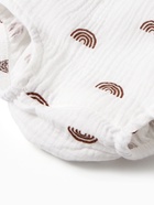 Комбинезон с рюшами Крошка Я Муслин, рост 68-74 см, молочный - фото 113673433