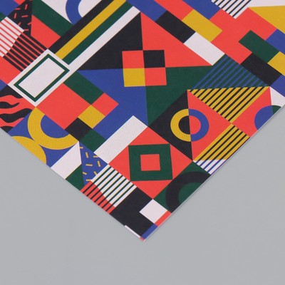 Бумага для скрапбукинга "Color geometry" плотность 180 гр набор 10 шт 15,5х17 см