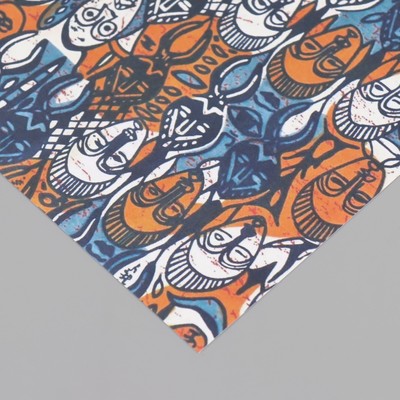 Бумага для скрапбукинга "Африка. Лица" плотность 180 гр набор 10 шт 15,5х17 см