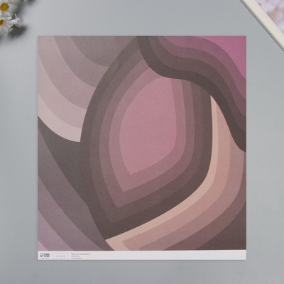 Бумага для скрапбукинга «Лепестки», плотность 180 г, набор 5 шт., 30.5×32 см