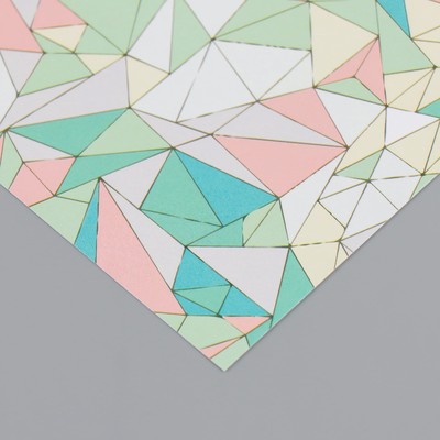 Бумага для скрапбукинга "Ломанные линнии" плотность 180 гр набор 10 шт 15,5х17 см