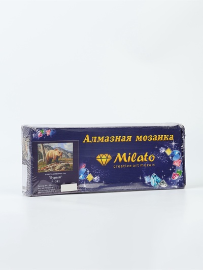 Алмазная мозаика без подрамника «Бурый», 40 × 30 см, 37 цветов