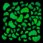 Набор интерьерного светящегося декора на стену TAKE IT EASY «Следы ножек», 63 шт. - Фото 1