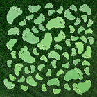 Набор интерьерного светящегося декора на стену TAKE IT EASY «Следы ножек», 63 шт. - Фото 2