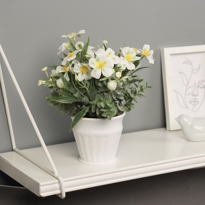 Искусственный цветок в горшке «Примула экстра премиум», 9×21 см, МИКС