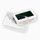 Коробка под 2 конфеты с ячейками «Новогодняя ботаника», 10 х 6 х 3 см, Новый год (5 шт) - фото 808145262