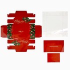 Коробка под 4 конфеты с ячейками «Новогодние украшения», 10×10×3 см - Фото 6