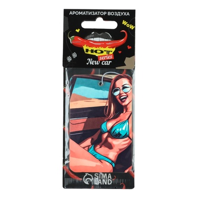 Ароматизатор в авто подвесной Cartage Hot Series, Новая машина, картонный
