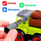 Конструктор винтовой «Лесовоз», с отвёрткой, 28 деталей - Фото 3