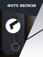 Ручка-скоба CAPPIO SQUARE RSC008, нержавеющая сталь, м/о 988 мм, цвет черный 10629524