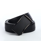 Ремень мужской, ширина 3.6 см, пряжка автомат, чёрный - Фото 3