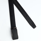 Ремень мужской, ширина 3.6 см, пряжка автомат, чёрный - Фото 4